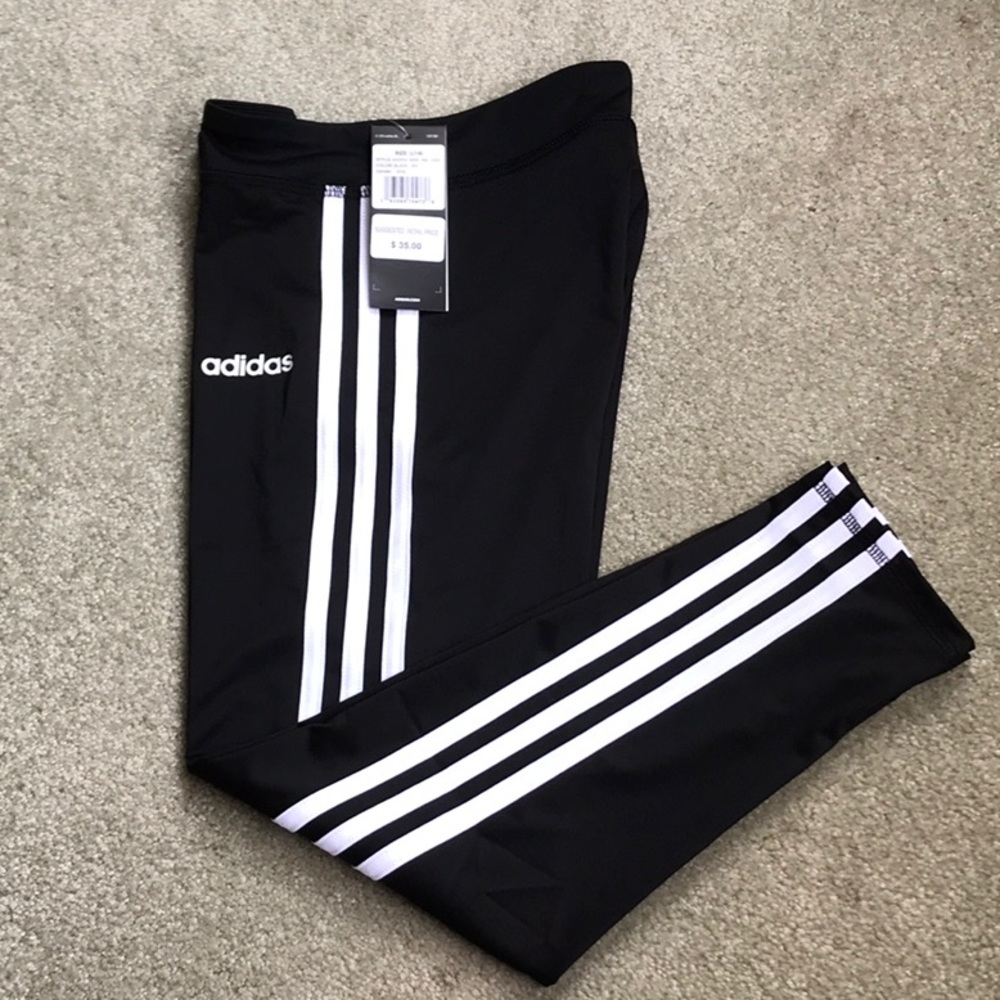 ADIDAS GIRLS SIZE L(14)  TRICOT CAPRI LEGGING
